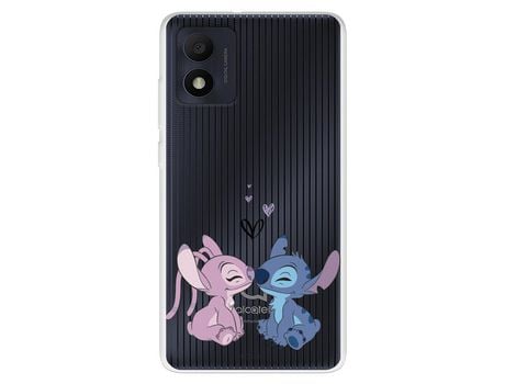 Funda Para Alcatel 1B 2022 Oficial De Disney Angel & Stitch Beso - Lilo & Stitch