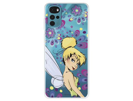 Funda Para Motorola Moto G22 Oficial De Disney Campanilla Flores - Peter Pan