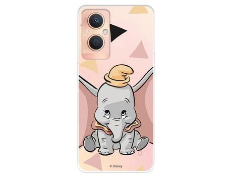 Funda Para Oppo A96 5G Oficial De Disney Dumbo Silueta Transparente - Dumbo