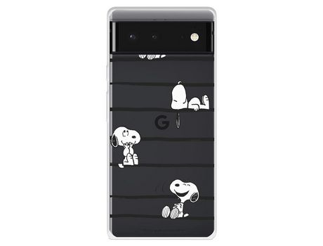 Funda Para Google Pixel 6 Oficial De Peanuts Snoopy Rayas - Snoopy