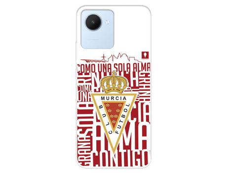 Funda Para Realme C30 Del Real Murcia Escudo Fondo Blanco - Licencia Oficial Real Murcia