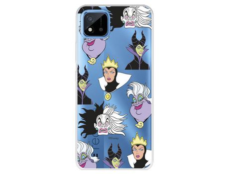 Funda Para Realme 8I Oficial De Disney Villanas Patrón - Villanas Disney