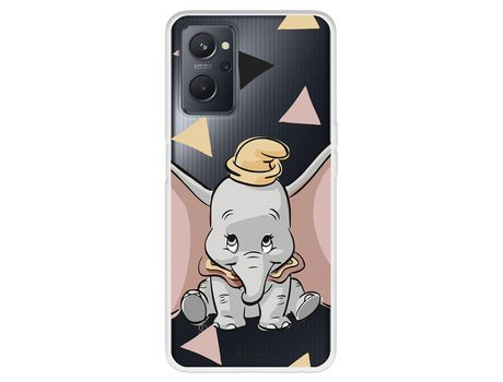 Funda Para Oppo A76 Oficial De Disney Dumbo Silueta Transparente - Dumbo