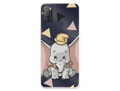 Funda Para Alcatel 1S 2021 Oficial De Disney Dumbo Silueta Transparente - Dumbo