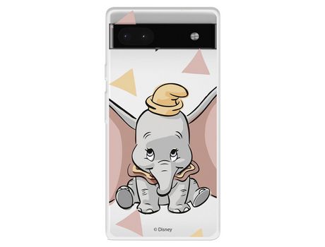 Funda Para Google Pixel 6A Oficial De Disney Dumbo Silueta Transparente - Dumbo