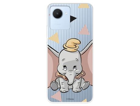 Funda Para Realme C30 Oficial De Disney Dumbo Silueta Transparente - Dumbo