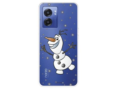 Funda Para Realme Narzo 50 5G Oficial De Disney Olaf Transparente - Frozen