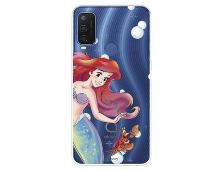 Funda Para Alcatel 1 L Pro Oficial De Disney Ariel Y Sebastián Burbujas - La Sirenita