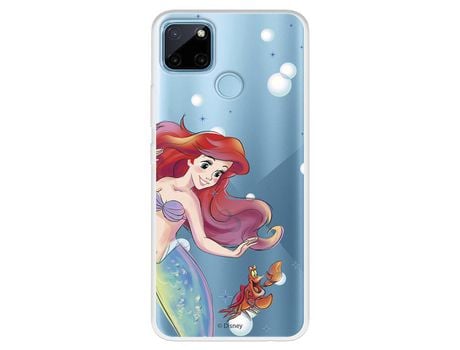 Funda Para Realme C21Y Oficial De Disney Ariel Y Sebastián Burbujas - La Sirenita