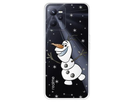 Funda Para Realme C35 Oficial De Disney Olaf Transparente - Frozen