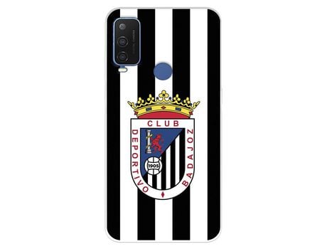 Funda Para Alcatel 1 L Pro Del Club Deportivo Badajoz Escudo Blanquinegro - Licencia Oficial Club Deportivo Badajoz