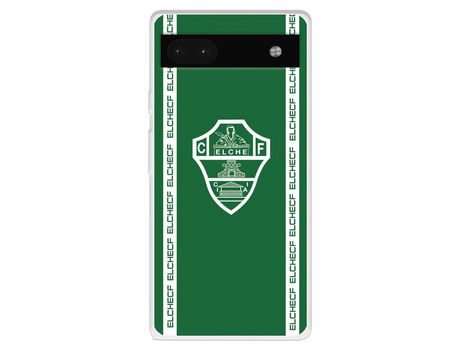 Funda Para Google Pixel 6A Del Elche Cf Escudo Fondo Verde - Licencia Oficial Elche Cf