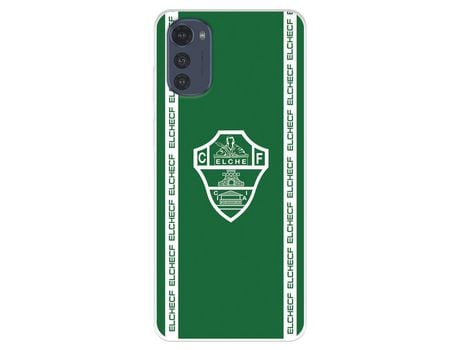 Funda Para Motorola Moto E32 Del Elche Cf Escudo Fondo Verde - Licencia Oficial Elche Cf