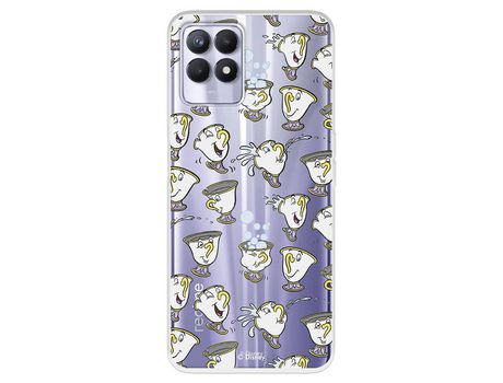 Funda Para Realme C11 2021 Oficial De Disney Chip Potts Siluetas - La Bella Y La Bestia