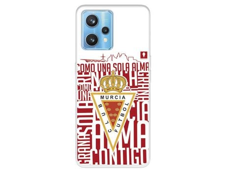 Funda Para Realme 9 Pro+ Del Real Murcia Escudo Fondo Blanco - Licencia Oficial Real Murcia