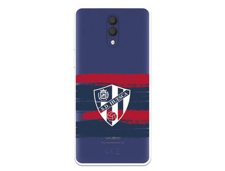 Funda Para Alcatel 1X 2019 Del Huesca Rayas Transparente - Licencia Oficial Sd Huesca