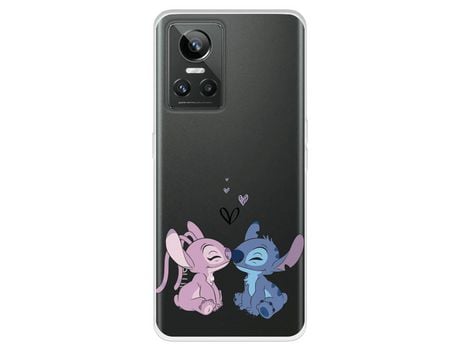 Funda Para Realme Gt Neo 3 Oficial De Disney Angel & Stitch Beso - Lilo & Stitch