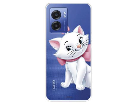 Funda Para Realme Narzo 50 5G Oficial De Disney Marie Silueta - Los Aristogatos