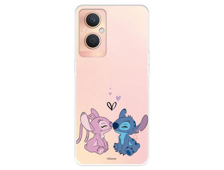 Funda Para Oppo A96 5G Oficial De Disney Angel & Stitch Beso - Lilo & Stitch