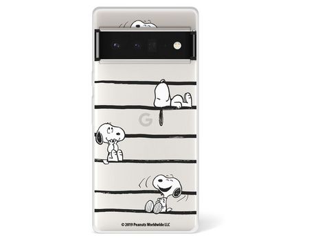 Funda Para Google Pixel 6 Pro Oficial De Peanuts Snoopy Rayas - Snoopy