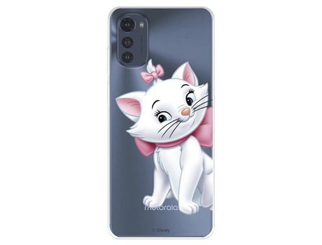 Funda Para Motorola Moto E32 Oficial De Disney Marie Silueta - Los Aristogatos