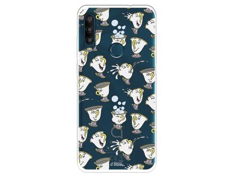 Funda Para Alcatel 1Se 2020 Oficial De Disney Chip Potts Siluetas - La Bella Y La Bestia