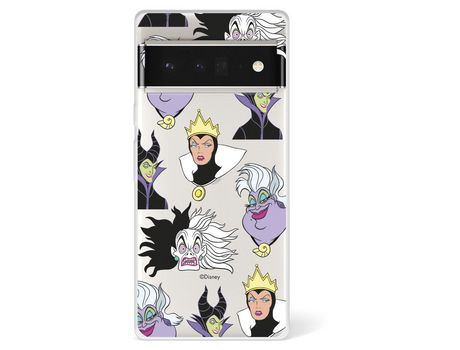 Funda Para Google Pixel 6 Pro Oficial De Disney Villanas Patrón - Villanas Disney