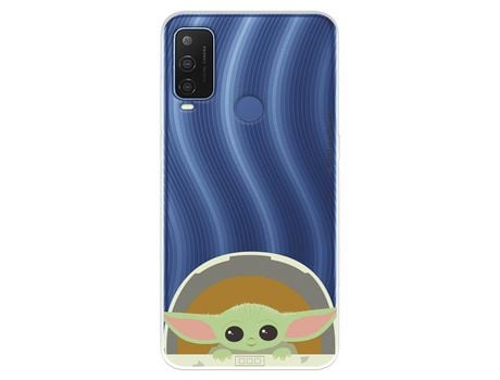 Funda Para Alcatel 1 L Pro Oficial De Star Wars Baby Yoda Sonrisas - The Mandalorian