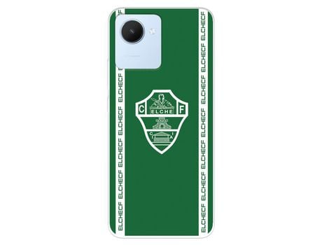 Funda Para Realme C30 Del Elche Cf Escudo Fondo Verde - Licencia Oficial Elche Cf