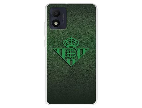 Funda Para Alcatel 1B 2022 Del Real Betis Balompié Escudo Verde Fondo Trama - Licencia Oficial Real Betis Balompié