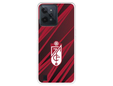 Funda Para Realme C31 Del Escudo - Líneas Rojas Y Negras - Licencia Oficial Granada Cf