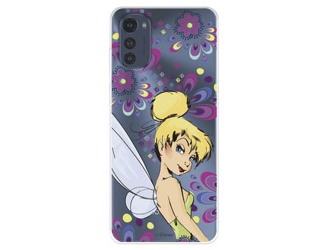 Funda Para Motorola Moto E32 Oficial De Disney Campanilla Flores - Peter Pan