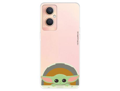 Funda Para Oppo A96 5G Oficial De Star Wars Baby Yoda Sonrisas - The Mandalorian