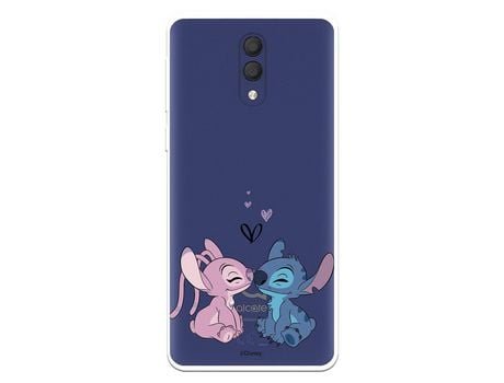 Funda Para Alcatel 1X 2019 Oficial De Disney Angel & Stitch Beso - Lilo & Stitch