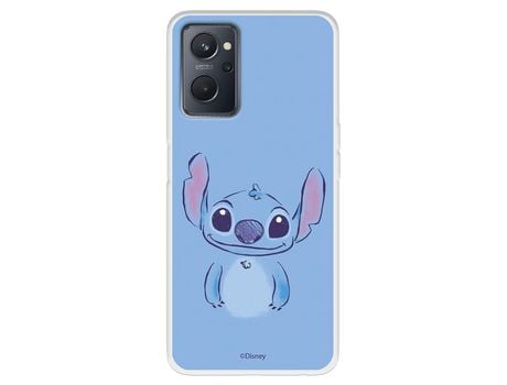 Funda Para Oppo A76 Oficial De Disney Stitch Azul - Lilo & Stitch