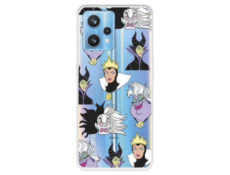 Funda Para Realme 9 Pro+ Oficial De Disney Villanas Patrón - Villanas Disney