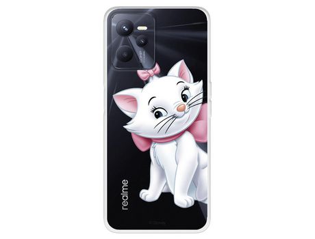 Funda Para Realme C35 Oficial De Disney Marie Silueta - Los Aristogatos