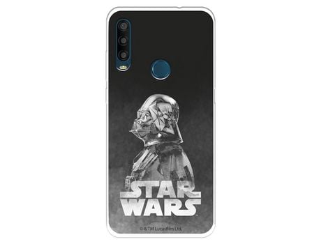 Funda Para Alcatel 1Se 2020 Oficial De Star Wars Darth Vader Fondo Negro - Star Wars