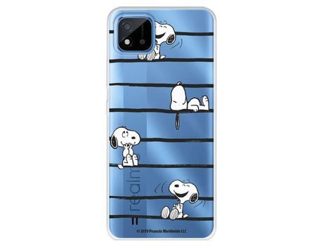 Funda Para Realme 8I Oficial De Peanuts Snoopy Rayas - Snoopy