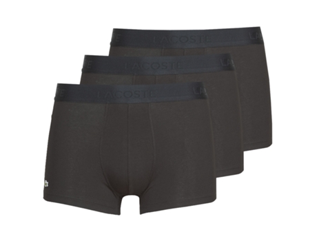 Boxers LACOSTE Hombre (Algodón - Negro - L)