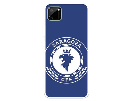 Funda para realme c11 del zaragoza cf femenino escudo grande fondo azul - licencia oficial zaragoza cf femenino