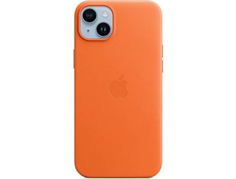 Apple Leather Case with MagSafe (iPhone 14 Plus) Orange