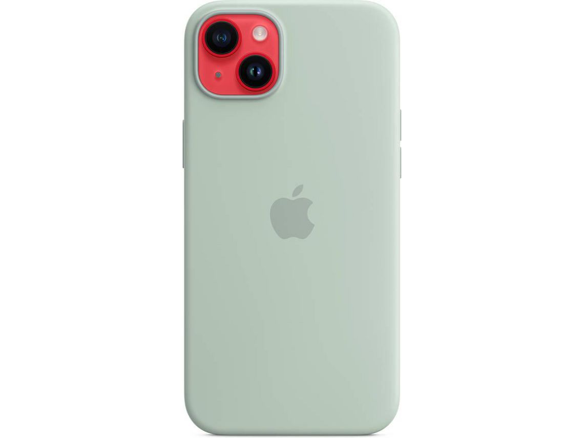 Funda MagSafe iPhone 14 Plus Plus Silicona Acabado Tacto Suave - verde -  Spain