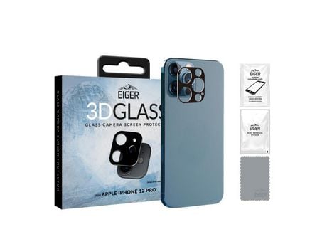 Protector de Pantalla EIGER para Lente de Câmara para Iphone 12 Transparent/Noir