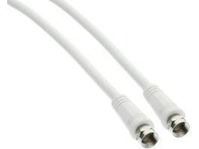 Cable de Antena INLINE (Coaxial - 1 m - Blanco)