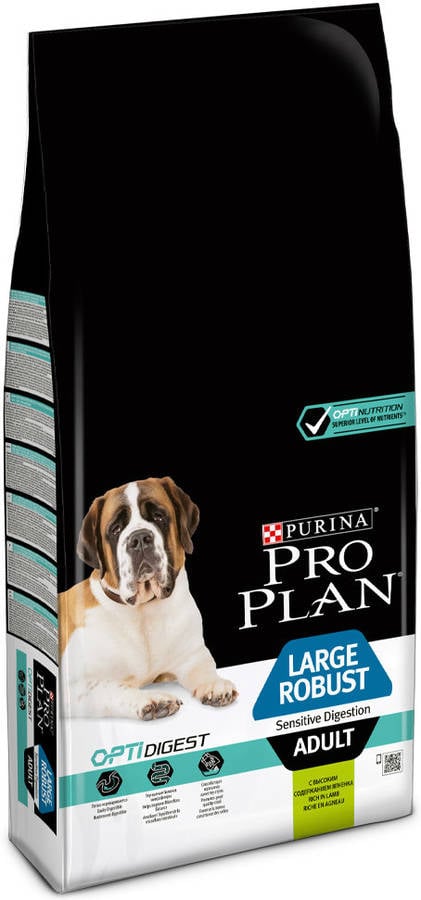 Pienso para Perros PURINA Pro Plan OptiDigest Large Robust Sensitive Digestion (14Kg - Seco - Razas Grandes - Adulto - Sabor: Cordero)