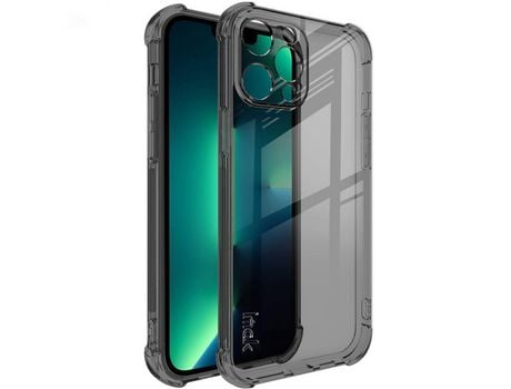 Funda TPU IMAK airbag de quatro cantos negro transparente por iPhone 13 Pro Max 6.7