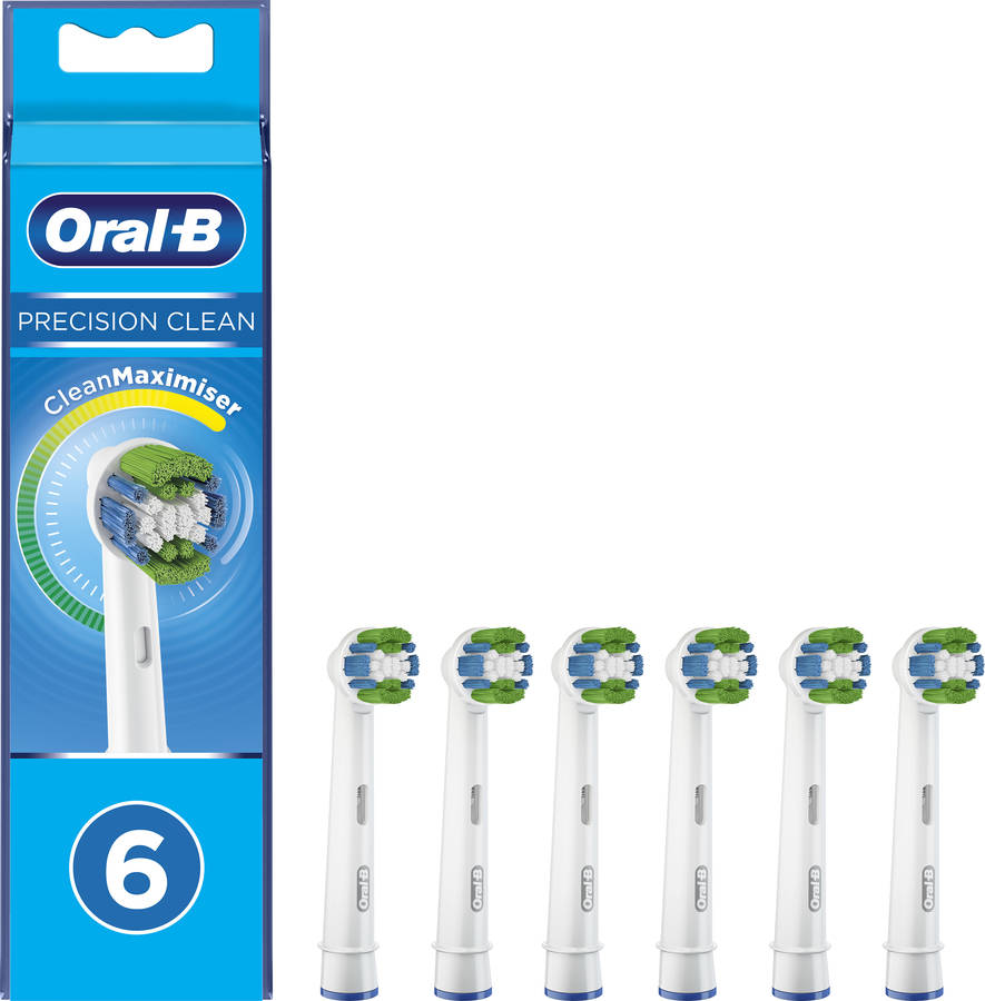 Cabezales de Recambio ORAL-B Precision Clean Blanco (6 unidades)