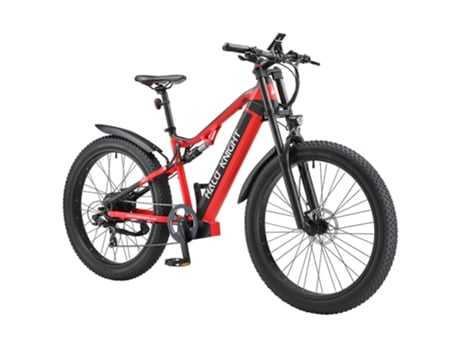 Bicicleta Eléctrica HALO KNIGHT H03 1000W 48V 19.2Ah 50km/h 90km Roja