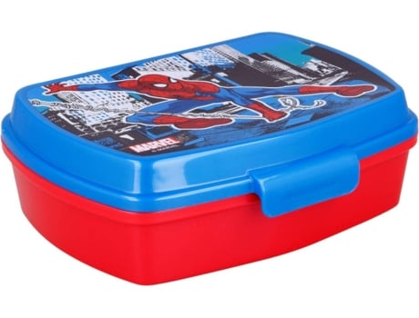 Spiderman Sandwichera Para niños decorada fiambrera infantil caja el almuerzo y porta merienda colegio lonchera rojo 5 x 16 11